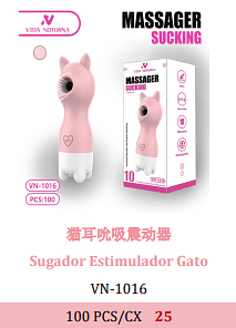 Sugador Estimulador Gato 100 PCS/CX 25