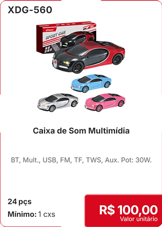 Caixa de Som Multimídia 24 pçs R$ 100.00