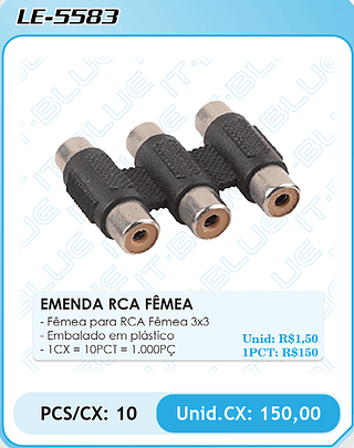 ADAPTADOR DE FONTE PCS/CX: 10 Unid.CX: 80,00