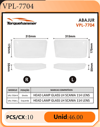 ABAJUR PCS/CX:10 Unid:46.00