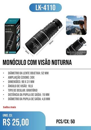 MONÓCULO COM VISÃO NOTURNA 50PÇ=25$