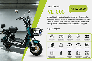 Moto Eletrica R$ 6480.00