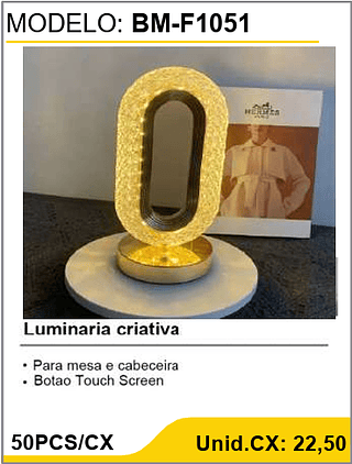 Luminaria criativa 50PCS/CX Unid.CX: 22,50