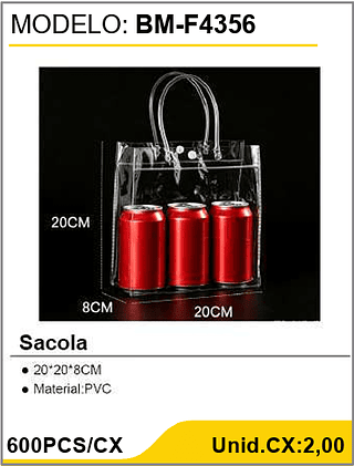 Sacola 600PCS/CX Unid.CX:2,00