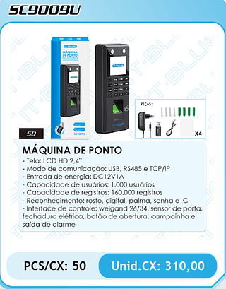 MÁQUINA DE PONTO PCS/CX: 50 Unid.CX: 310,00