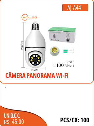 ICSEE CAMERA PANORAMA WI-FI UNID.CX:RS 45.00 PCS/CX:100