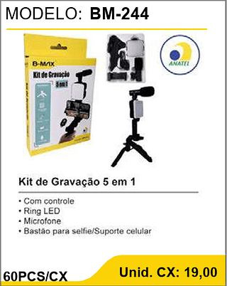 Kit de Gravação 5 em 1 60PCS/CX Unid. CX: 19,00