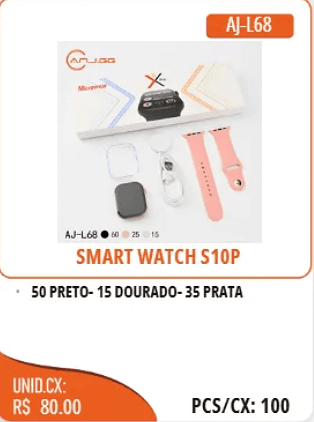 SMART WATCH S1OP UNID.CX:RS 80.00 PCS/CX:100