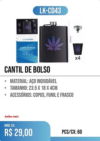 CANTIL DE BOLSO 60pç=29$