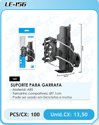 SUPORTE PARA GARRAFA PCS/CX: 100 Unid.CX: 13,50
