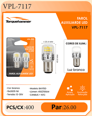 FAROL AUXILIARDE LED PCS/CX:400 Par:26.00