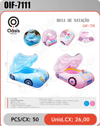 BOIA DE NATACAO PCS/CX: 50 Unid.CX: 26,00