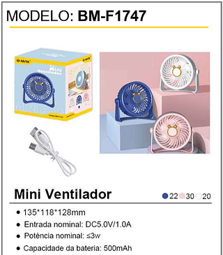 Mini Ventilador 72PCS/CX Unid.CX: 16,00