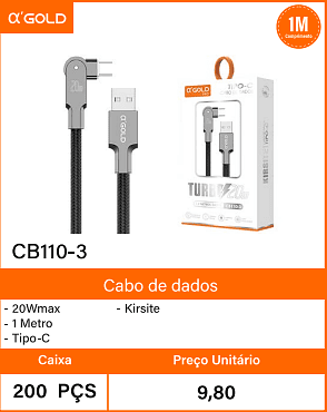 Cabo de dados - Caixa 200 PCS Preco Unitario 9,80