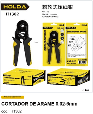 CORTADOR DE ARAME 0.02-6mm R$ 18 PC/CX:60