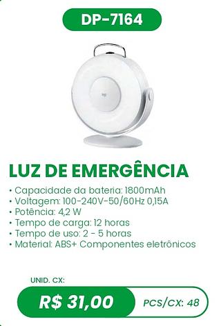 LUZ DE EMERGÊNCIA 48PÇ=31$