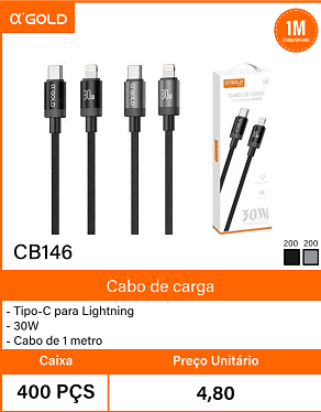Cabo de carga Caixa 400 PCS Preco Unitario 4,80