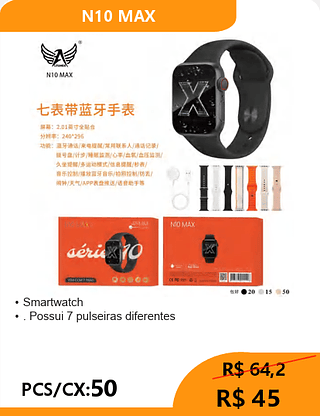 Smartwatch PCS/CX:50 R$ 45