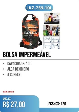 bolsa impermeável 120PÇ=27$