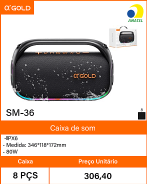 Caixa de som - Caixa 8PCS Preco Unitario 306,40