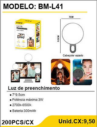 Luz de preenchimento 200PCS/CX Unid.CX:9,50