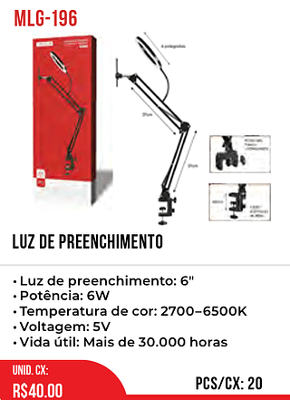 LUZ DE PREENCHIMENTO 20pç=40$
