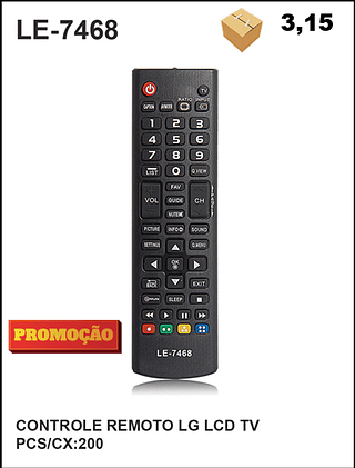 CONTROLE REMOTO LG LCD TV 200pç=3,15$