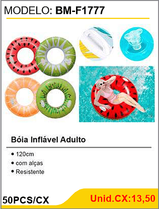 Bóia Inflável Adulto 50PCS/CX Unid.CX:13,50