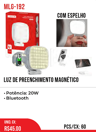 Luz De Preenchimento Magnético 60pç=45$