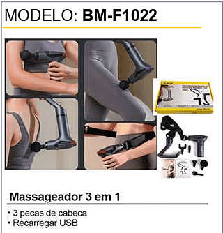 Massageador 3 em 1 20PCS/CX Unid.CX: 83,00