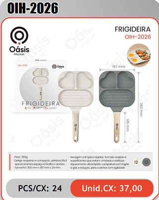 FRIGIDEIRA FRIGIDEIRA 12 Unid.CX:37,00 PCS/CX:24