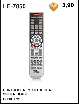 CONTROLE REMOTO DUOSAT SPIDER BLADE 200pç=3,9$