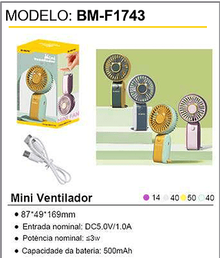 Mini Ventilador 144PCS/CX Unid.CX: 9,90