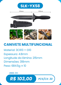 CANIVETE MULTIFUNCIONAL UNID. CX: R$ 103,00 PCS/CX: 30
