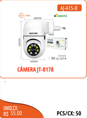 YOOSEE CAMERAJT-8178 UNID.CX:RS 55.00 PCS/CX:50