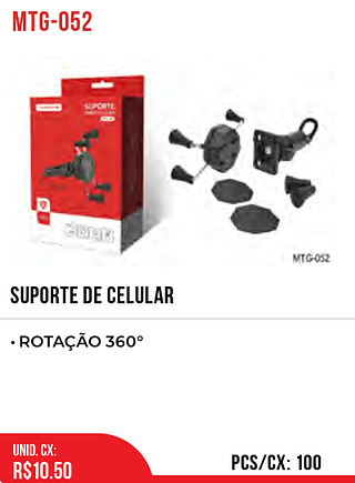 SUPORTE DE CELULAR 100pç=10,5$