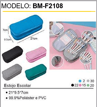 Estojo Escolar 360PCS/CX Unid.CX: 9,00