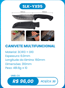CANIVETE MULTIFUNCIONAL UNID. CX: R$ 96,00 PCS/CX: 30