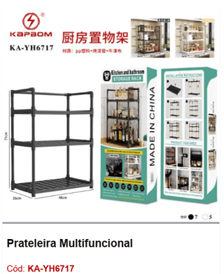 Prateleira Multifuncional R$ 54 PCS/CX: 12