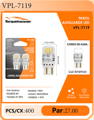FAROL AUXILIARDE LED PCS/CX:400 Par:27.00