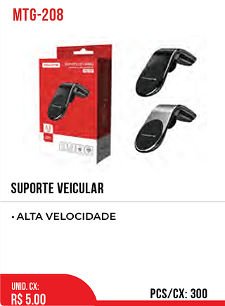 SUPORTE VEICULAR 300pç=5$