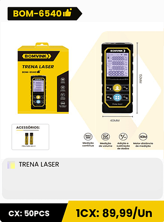 TRENA LASER CX: 50PCS 1CX: 89,99/Un