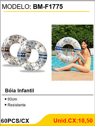 Bóia Infantil 60PCS/CX Unid.CX:10,50
