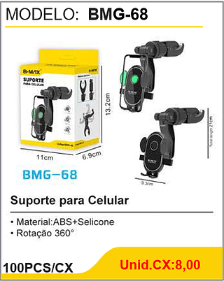 Suporte para Celular 100PCS/CX Unid.CX:8,00