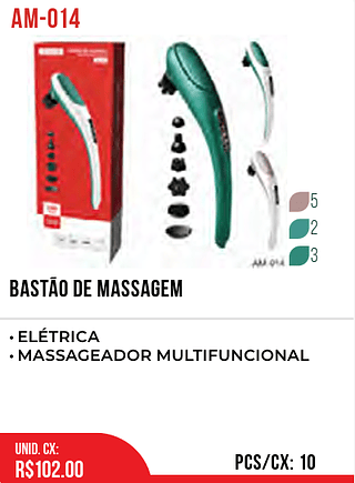 BASTÃO DE MASSAGEM 10pç=102$