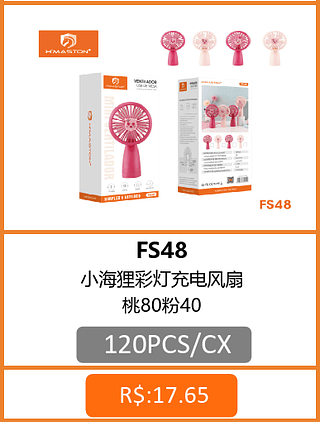 VENTILADOR 120PCS/CX R$:16,76