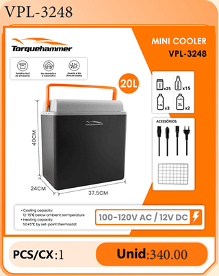MINI COOLER PCS/CX:1 Unid:340.00