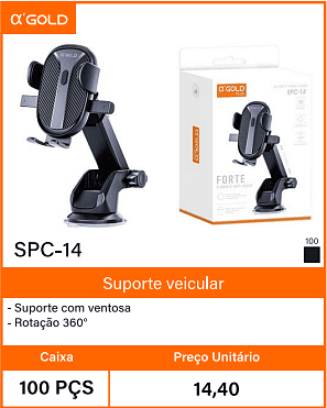 Suporte veicular Caixa 100 PCS Preco Unitario 14,40