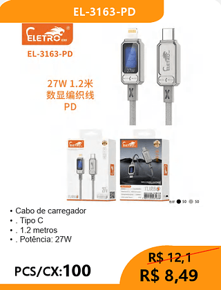 CABO TPC-IOS PCS/CX:100 R$8,49