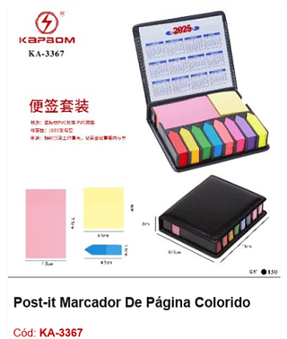 Post-it Marcador De Página Colorido R$ 11,7 PCS/Cx: 150